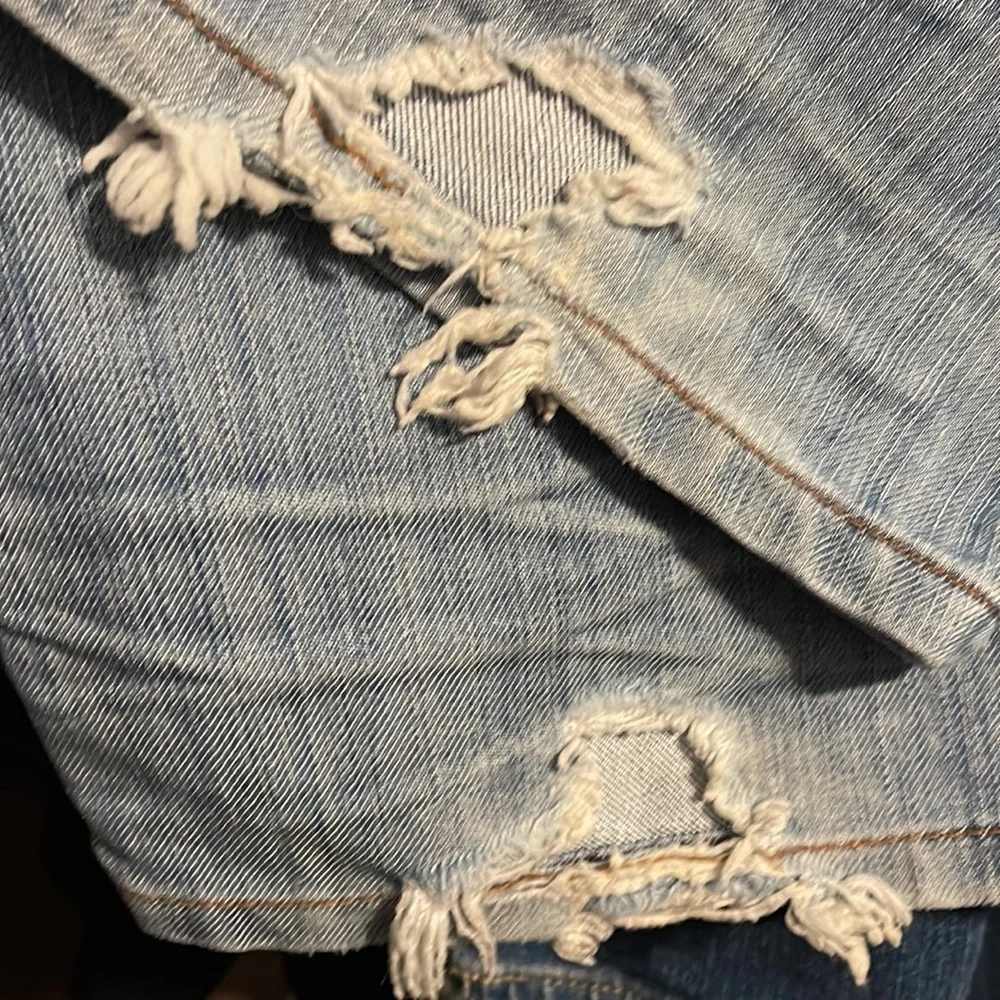 LEVI'S Slim Straight 514 Men's Jeans W32 L30 Destroyed yet Classic